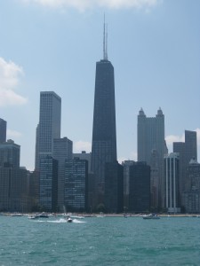 The Playpen in Lake Michigan in front of the Hancock