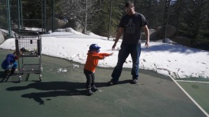 henry throws a snowball.Still001