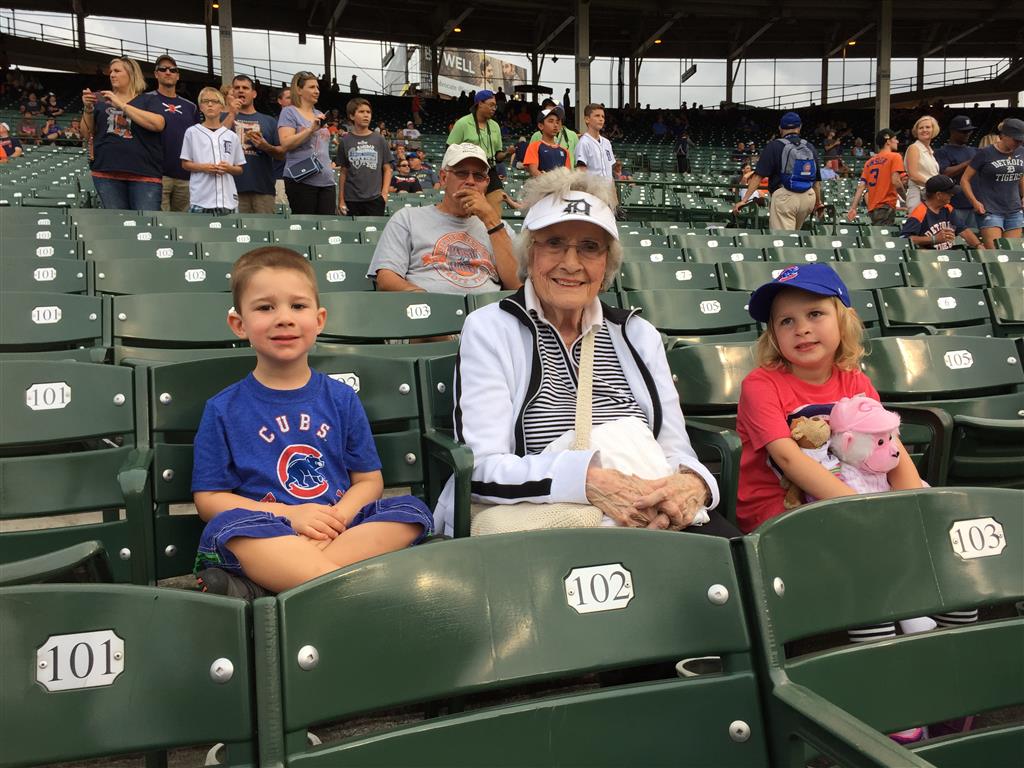 Great Grandma visits the Cubs